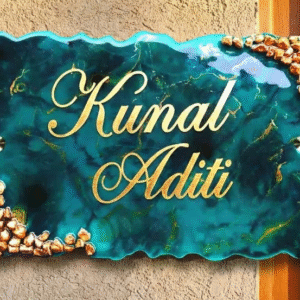 Handmade Resin Name Plate