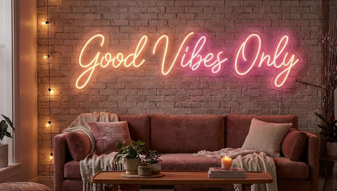 Good Vibes Only Neon Sign